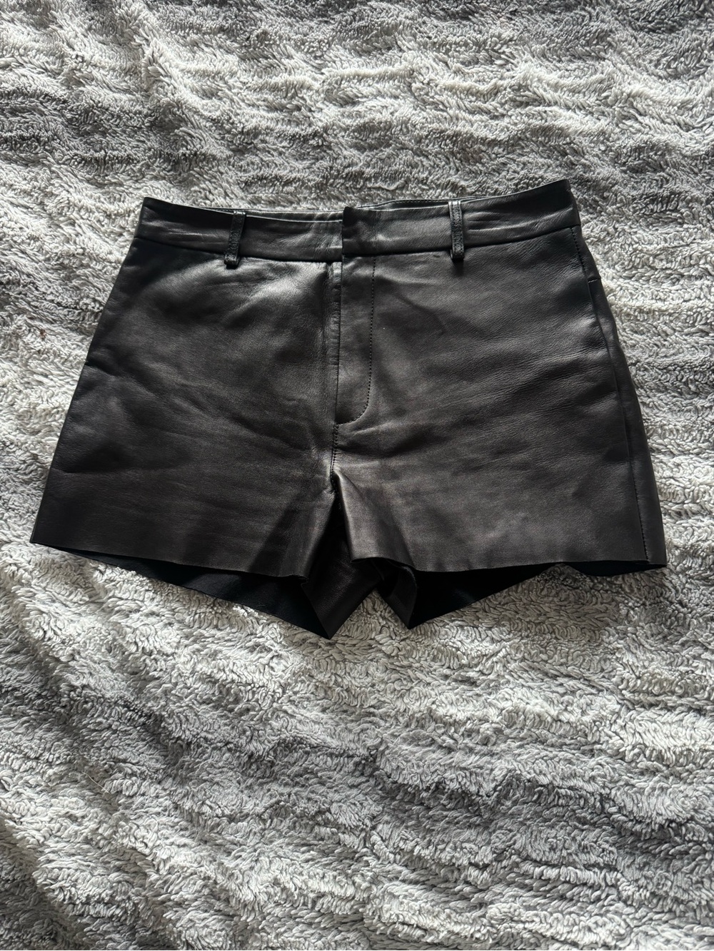 100% leather lamarque / revolve garnet Shorts